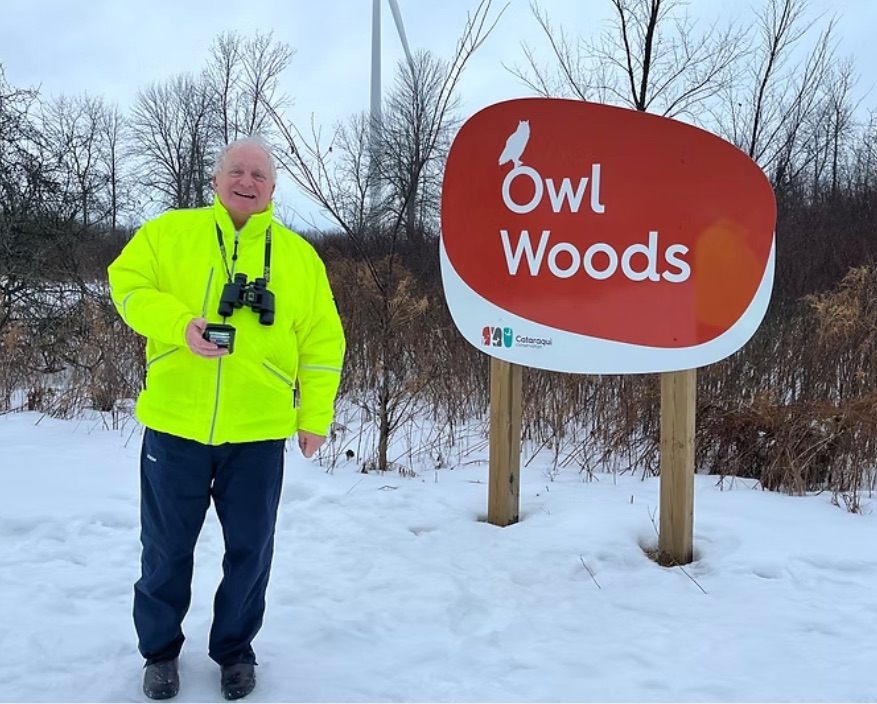 Paul volunteering at Owl Woods with the Cataraqui Conservation Authority